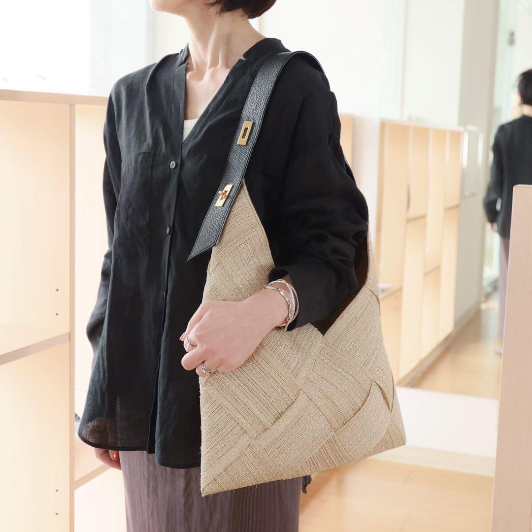 VIOLAd’ORO　かごバッグ　アバカ　メッシュトートバッグ