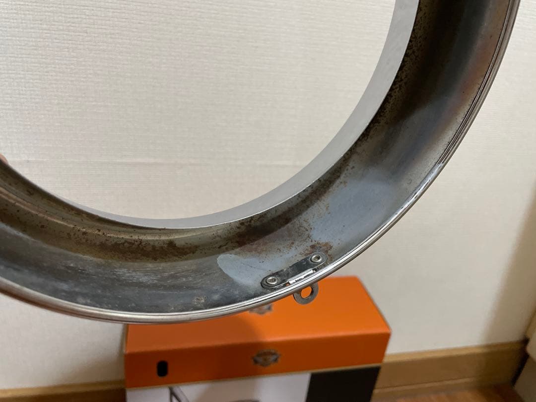 【ハーレー純正】ヘッドライト+パッシングライトバイザートリムリング