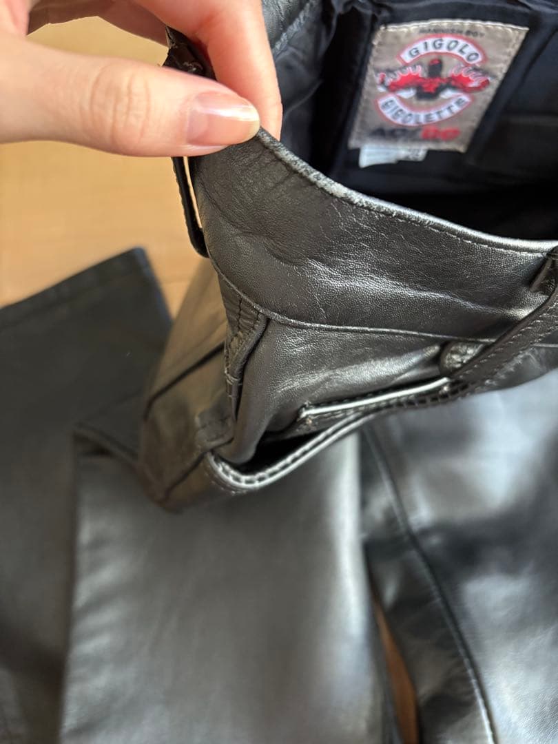 GIGOLO GIGOLETTE 本革　パンツ　レザーパンツ　ヴィンテージ　古着