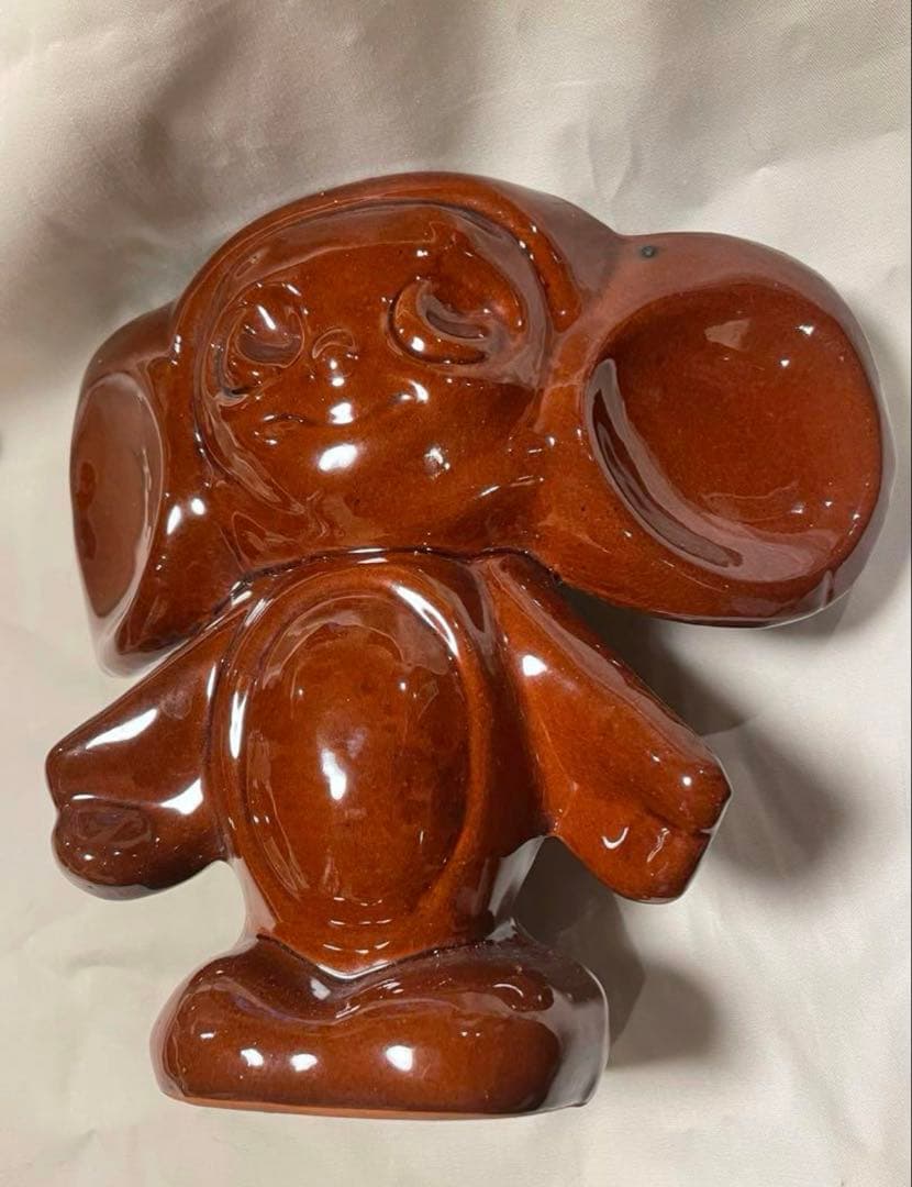 おまとめ2点。ソビエト　ヴィンテージ 大きなチェブラーシカの陶器　長期保存