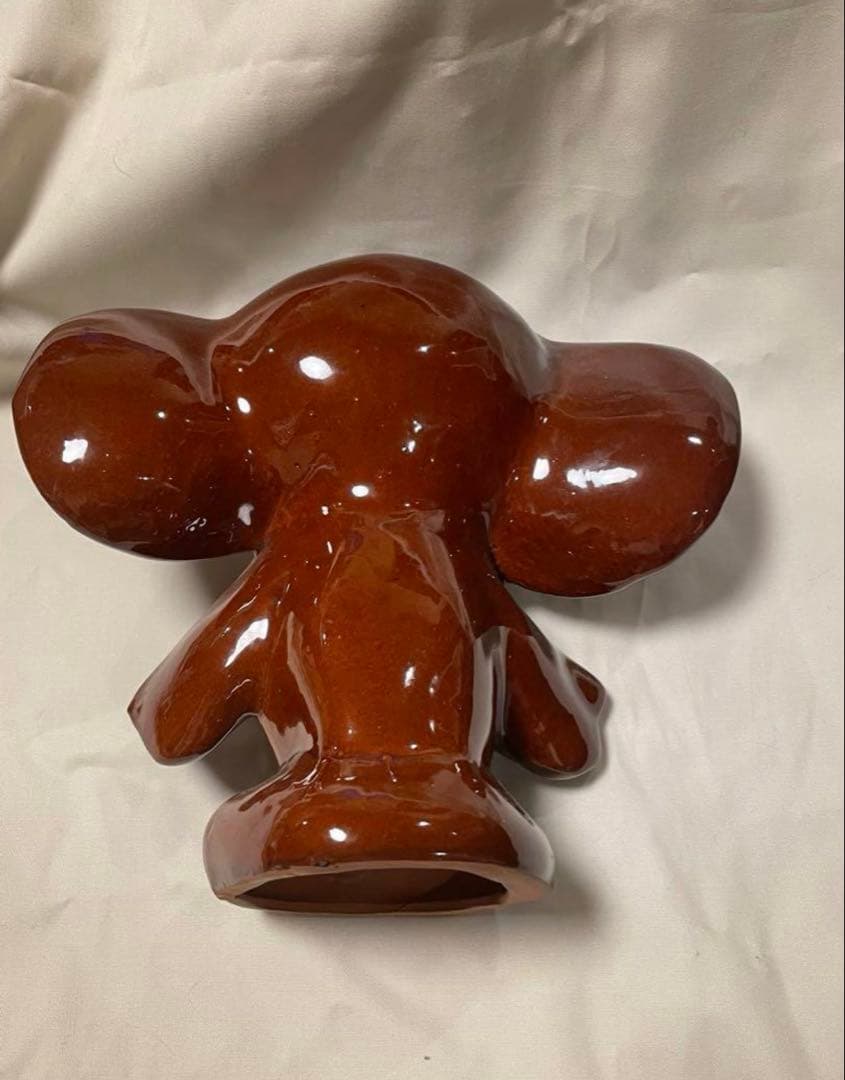 おまとめ2点。ソビエト　ヴィンテージ 大きなチェブラーシカの陶器　長期保存