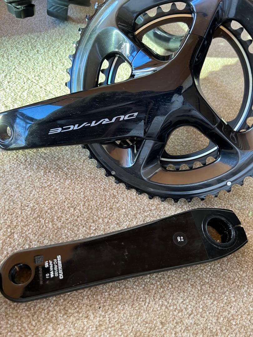 ラ*ン様 DURA-ACEクランクセットとPROFILE DESIGNエアロバー