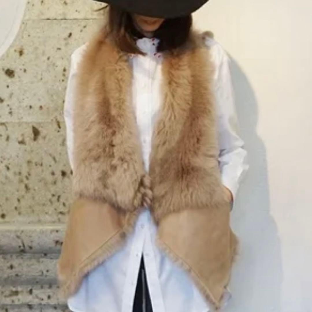 【新品】KARLDONOGHUEカールドノヒューオイルドトスカーナラムスキンジレ