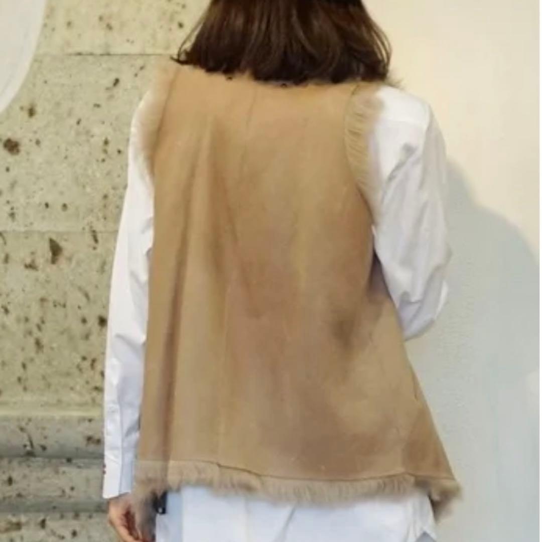 【新品】KARLDONOGHUEカールドノヒューオイルドトスカーナラムスキンジレ