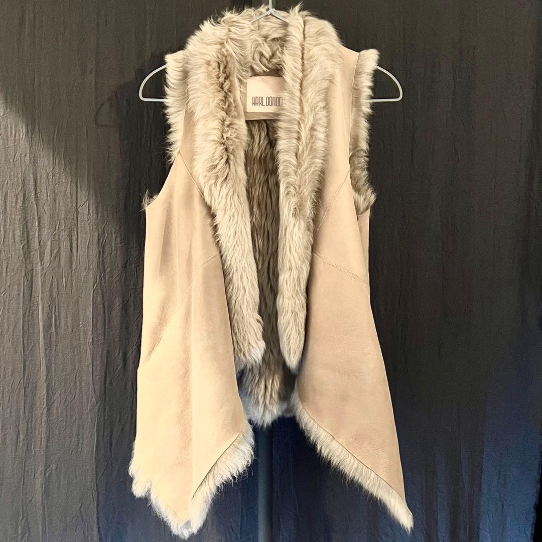 【新品】KARLDONOGHUEカールドノヒューオイルドトスカーナラムスキンジレ