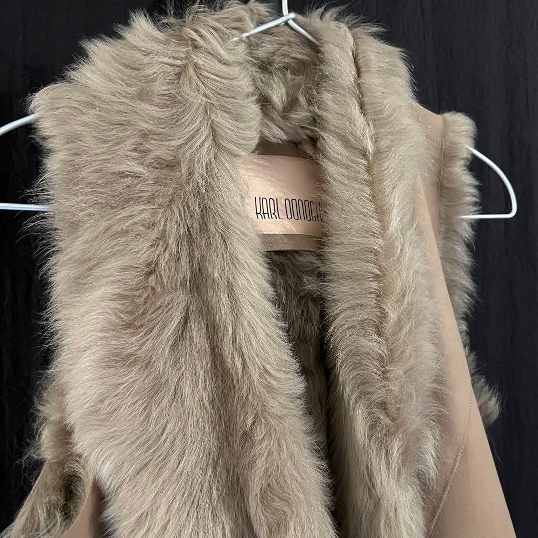 【新品】KARLDONOGHUEカールドノヒューオイルドトスカーナラムスキンジレ