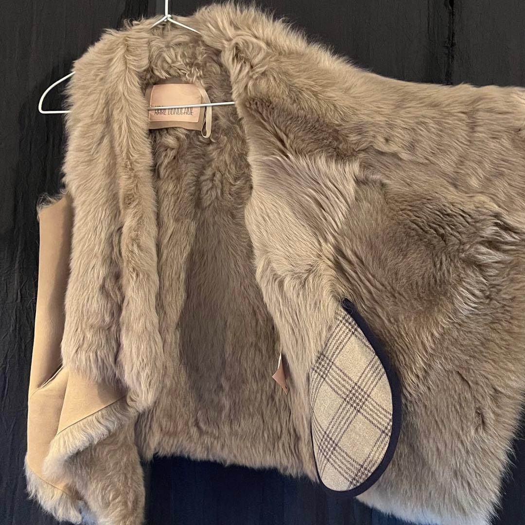 【新品】KARLDONOGHUEカールドノヒューオイルドトスカーナラムスキンジレ