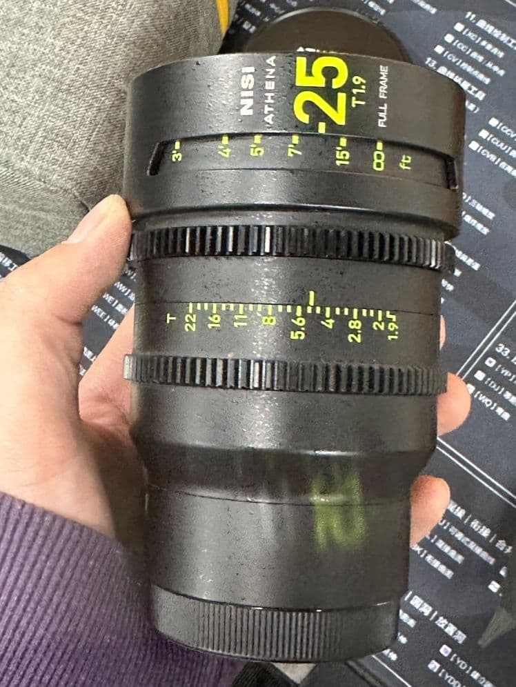 Nisi Athena prime 25mm T1.9 Sony Eマウント