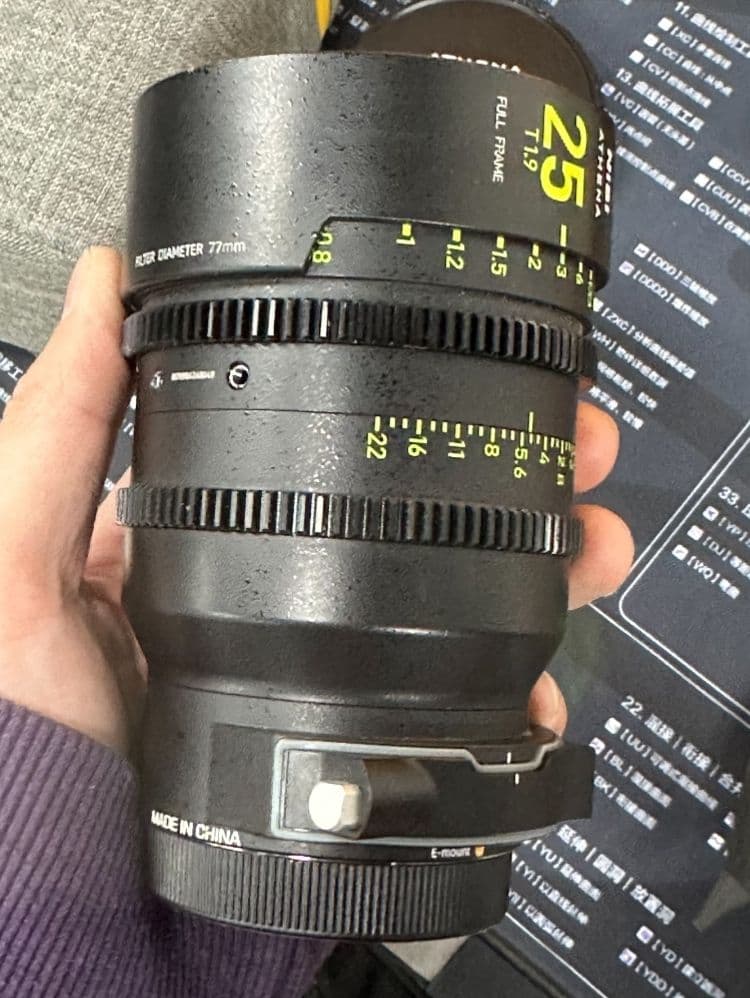 Nisi Athena prime 25mm T1.9 Sony Eマウント