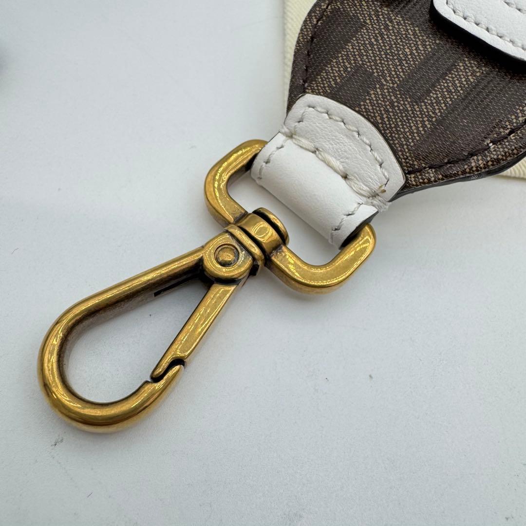 【保管袋付き】FENDI ストラップユー　FILA コラボ　レザー　ハンドル