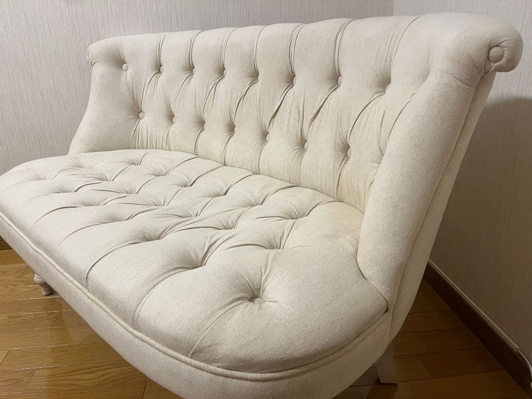 ラムズゲイト 2人がけソファ　リネンアイボリー