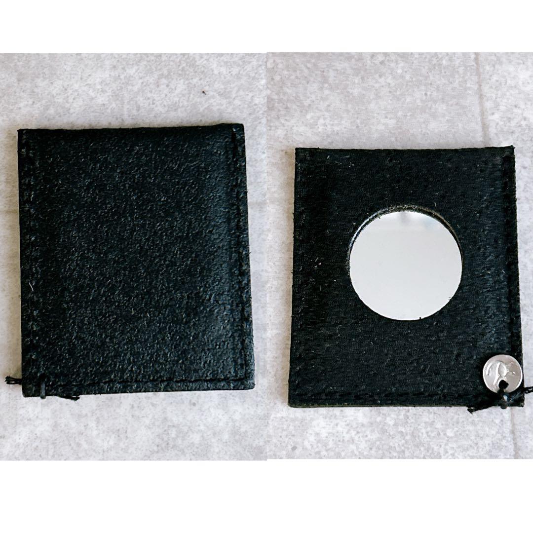 エバゴス ebagos カゴバッグ オイルショルダー 鏡付き 紅籐 レザー