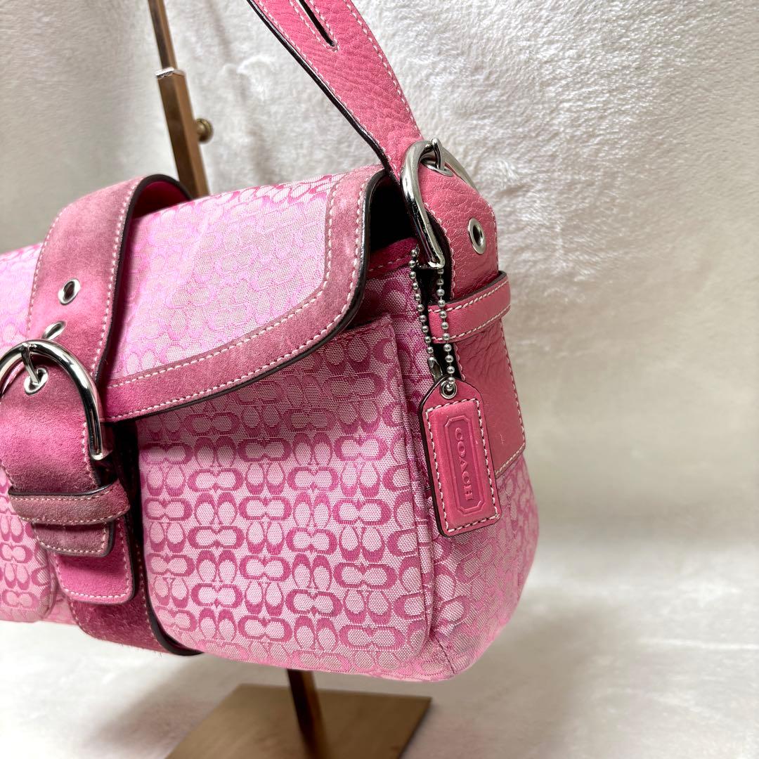 バッグ Coach One Shoulder Handbag pink soho