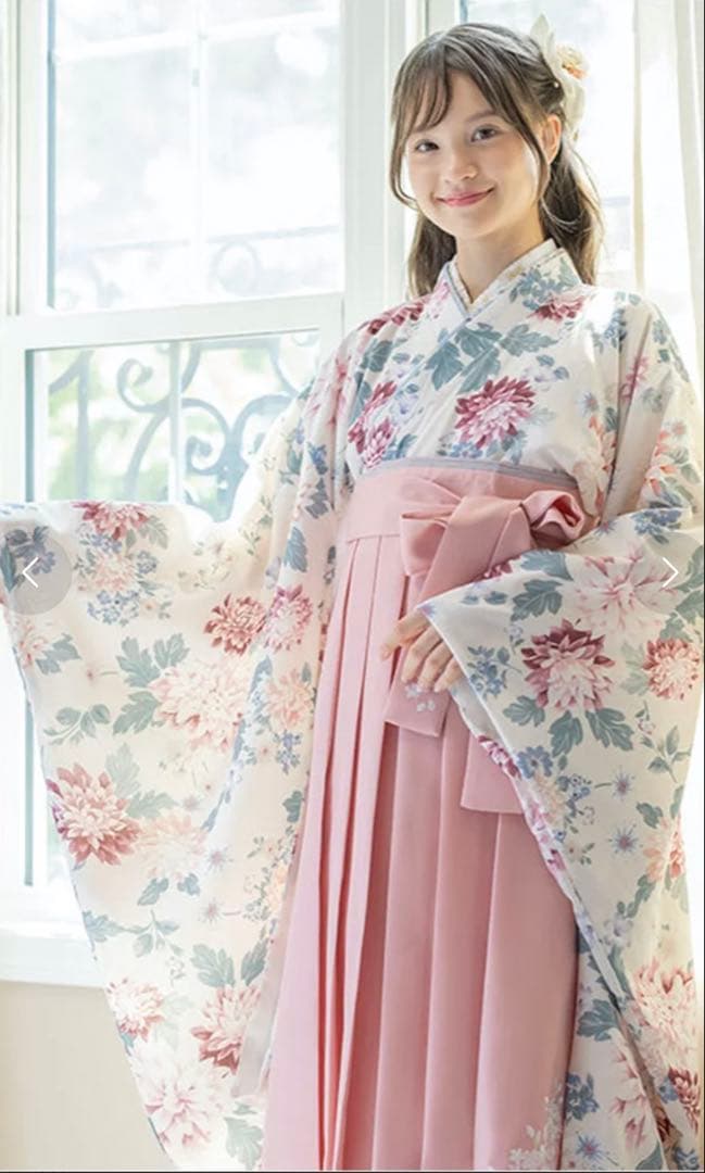 半襟付き着物袴セット