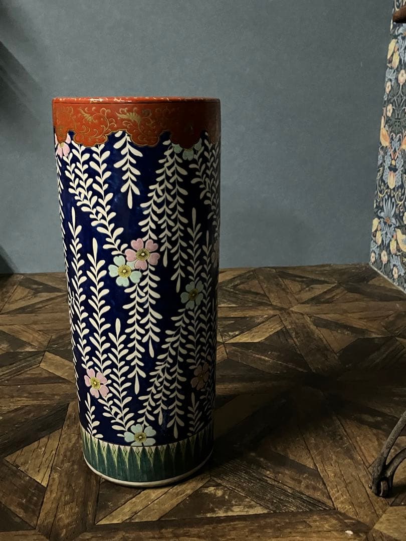 ゆきねー＊傘立て アンティーク 陶器 重圧 インテリア 和