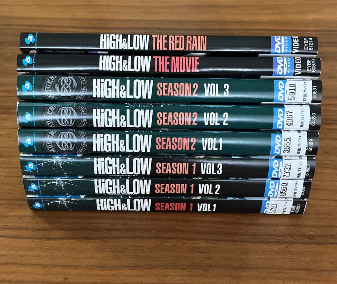 HiGH&LOW DVD 16枚セット