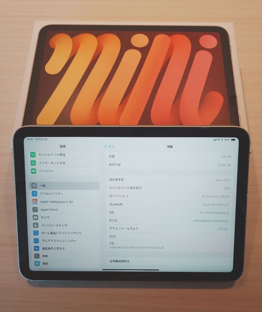 iPad本体 Apple iPad mini 128GB Wi-Fi + Cellular