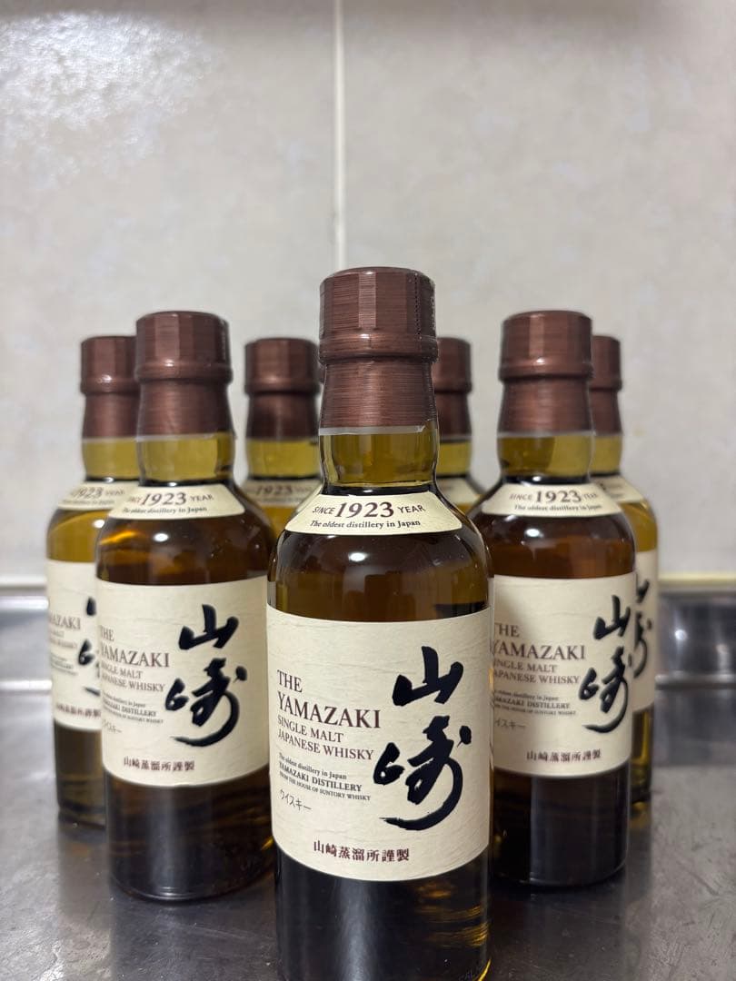 12月発売 山崎 シングルモルトウイスキー180ml 8本セット