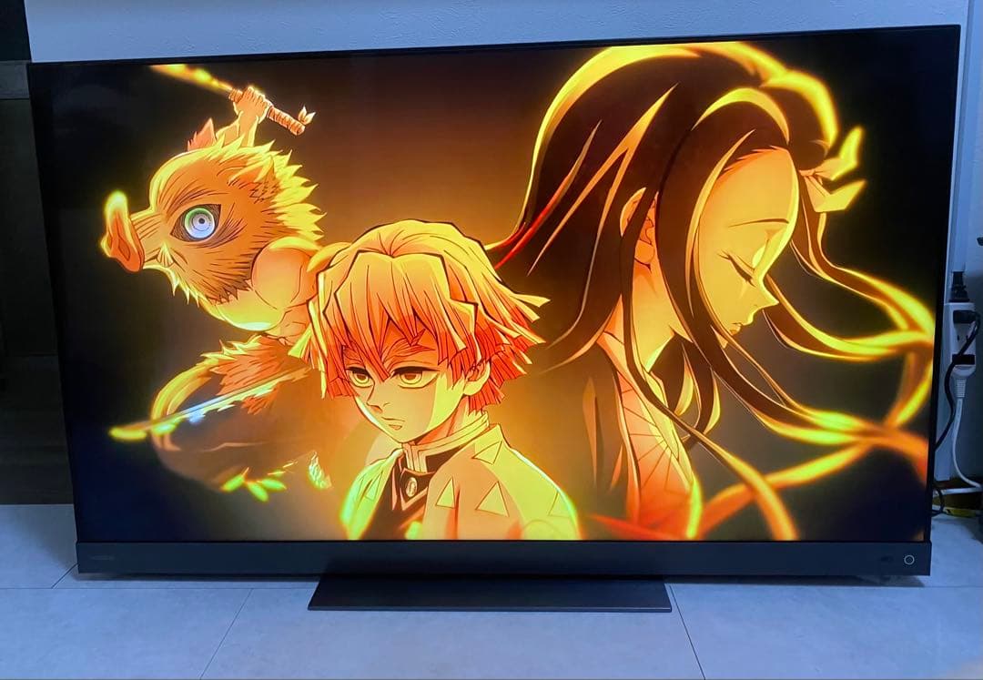 東芝 レグザ 55V型　4K テレビ 55Z740XS 21年製　動画アプリ