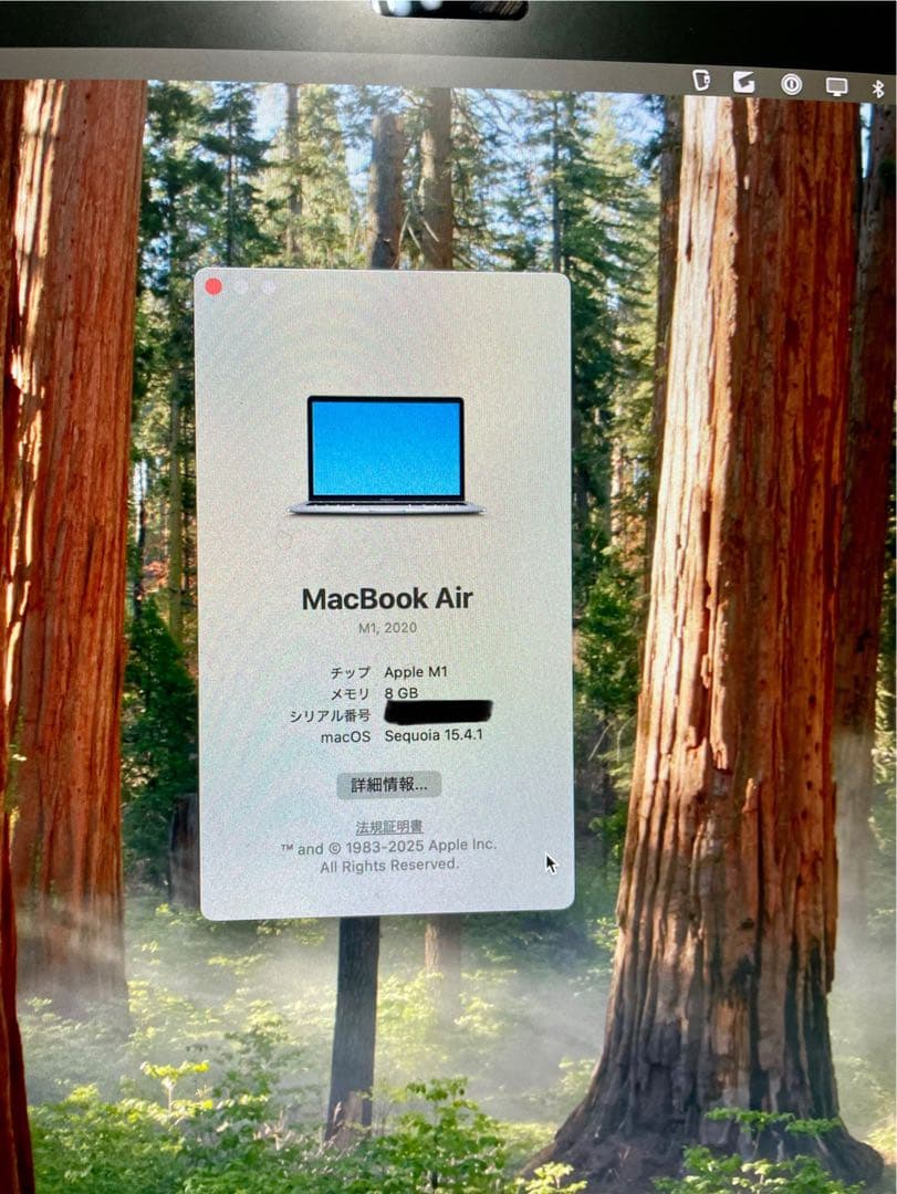 MacBook Air (M1, 2020) スペースグレー