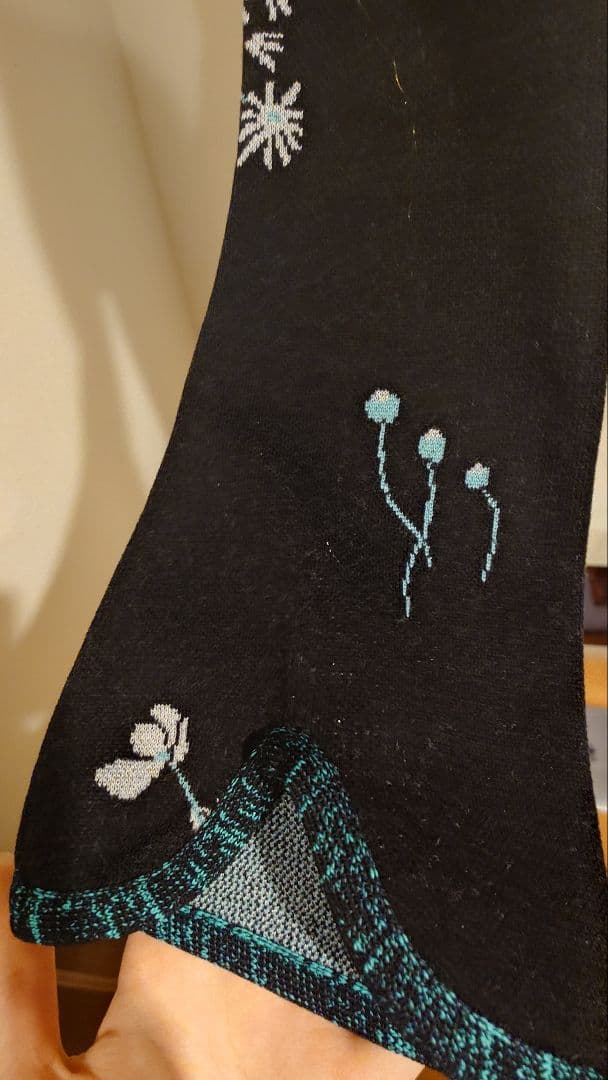 マメmame Floral Jacquard Knitted Dressサイズ2