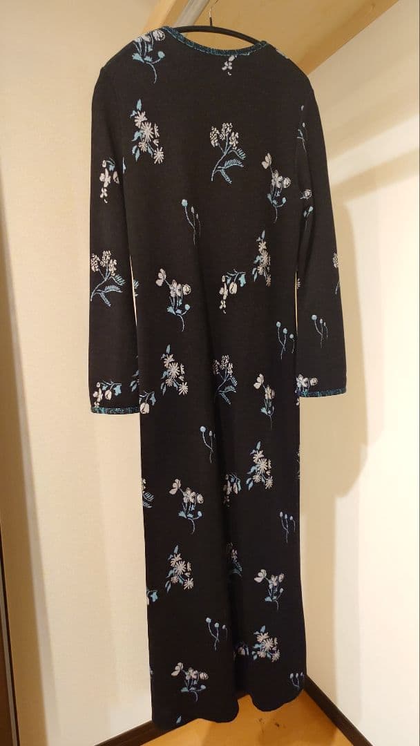 マメmame Floral Jacquard Knitted Dressサイズ2