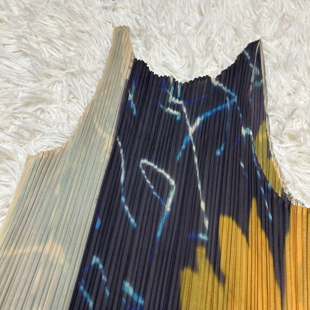 PLEATS PLEASE 97SS 荒木経惟 ひまわり 転写 ワンピース