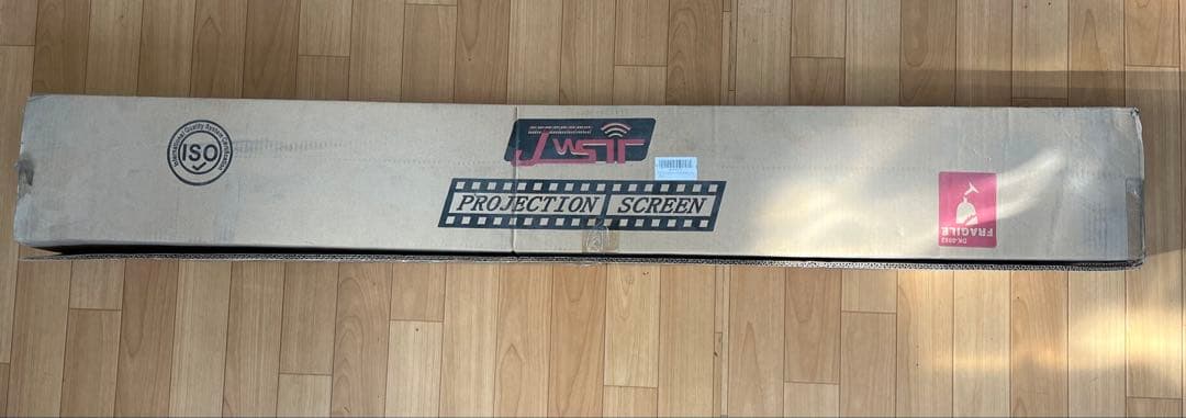 JWST プロジェクタースクリーン 100インチ 手動式 壁掛け
