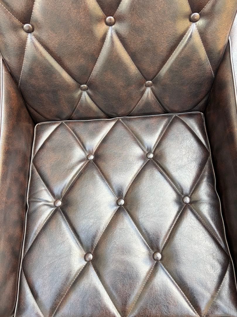 【カリモク】 ロビーチェア　 1人掛け　ソファ 　アームチェア 　ダークブラウン