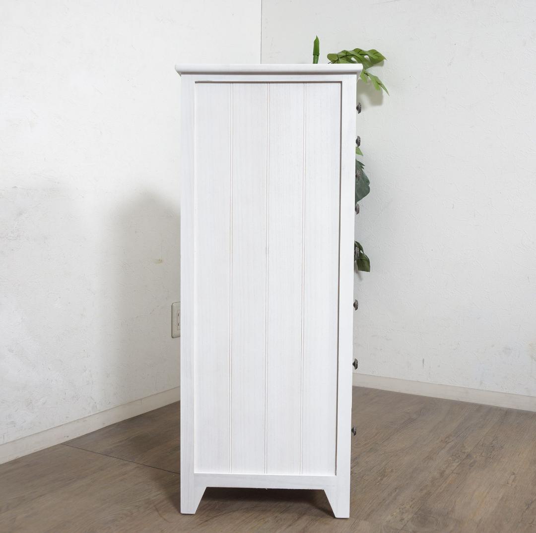 桐製　 隙間ラック　箪笥　整理タンス　書類チェスト　8段　収納　完成品