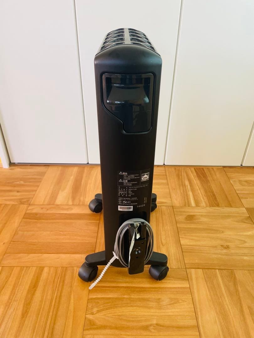 デロンギ　MDHU12 オイルヒーター 縦型スリムデザイン　リモコン付き