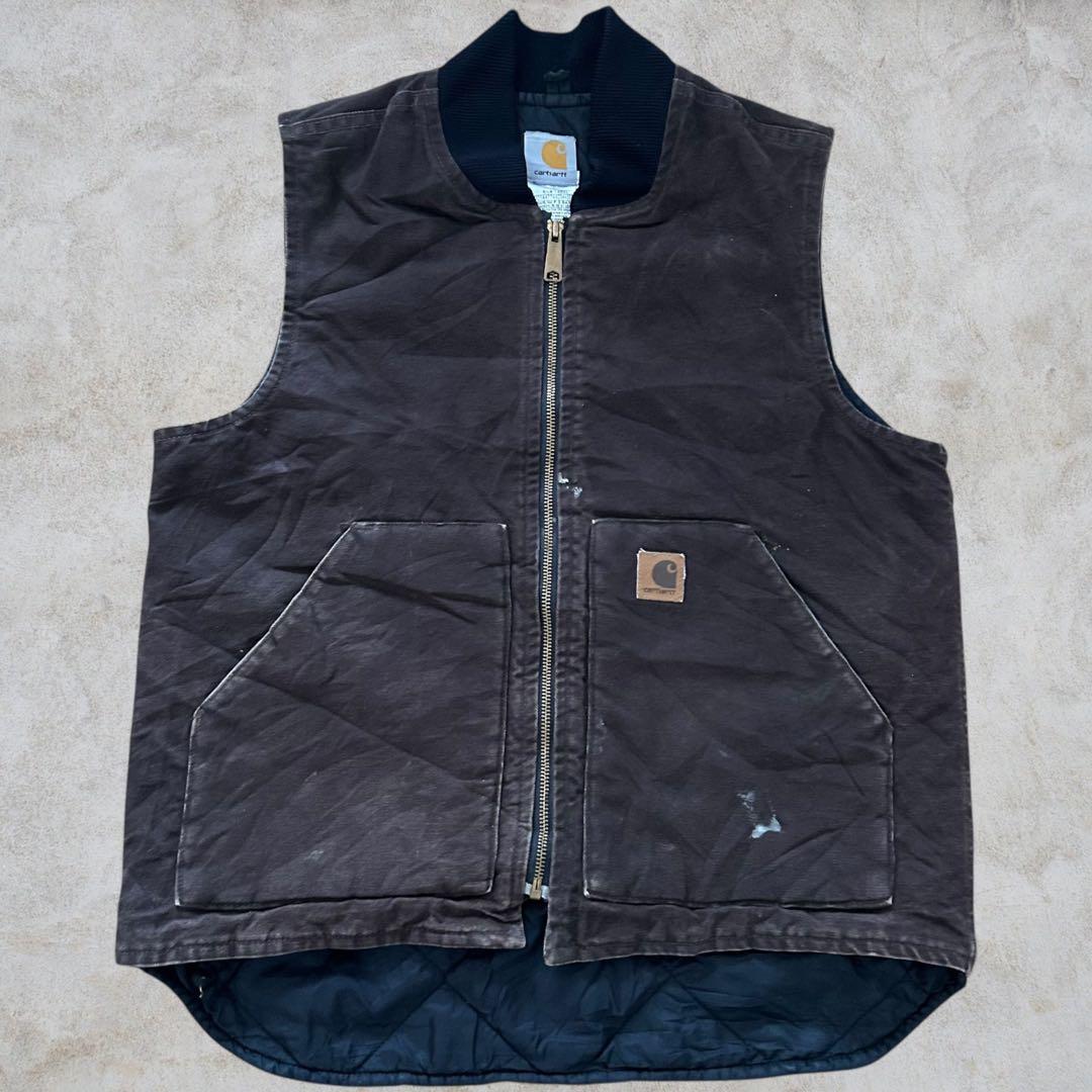 『Carhartt』カーハート　ダックベスト　V02-DKB　フェード　ブラウン