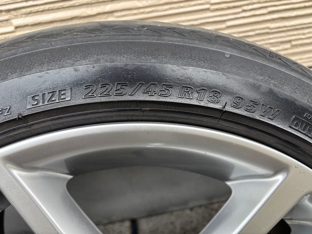 200系クラウンアスリート　純正　タイヤホイールセット　18インチ