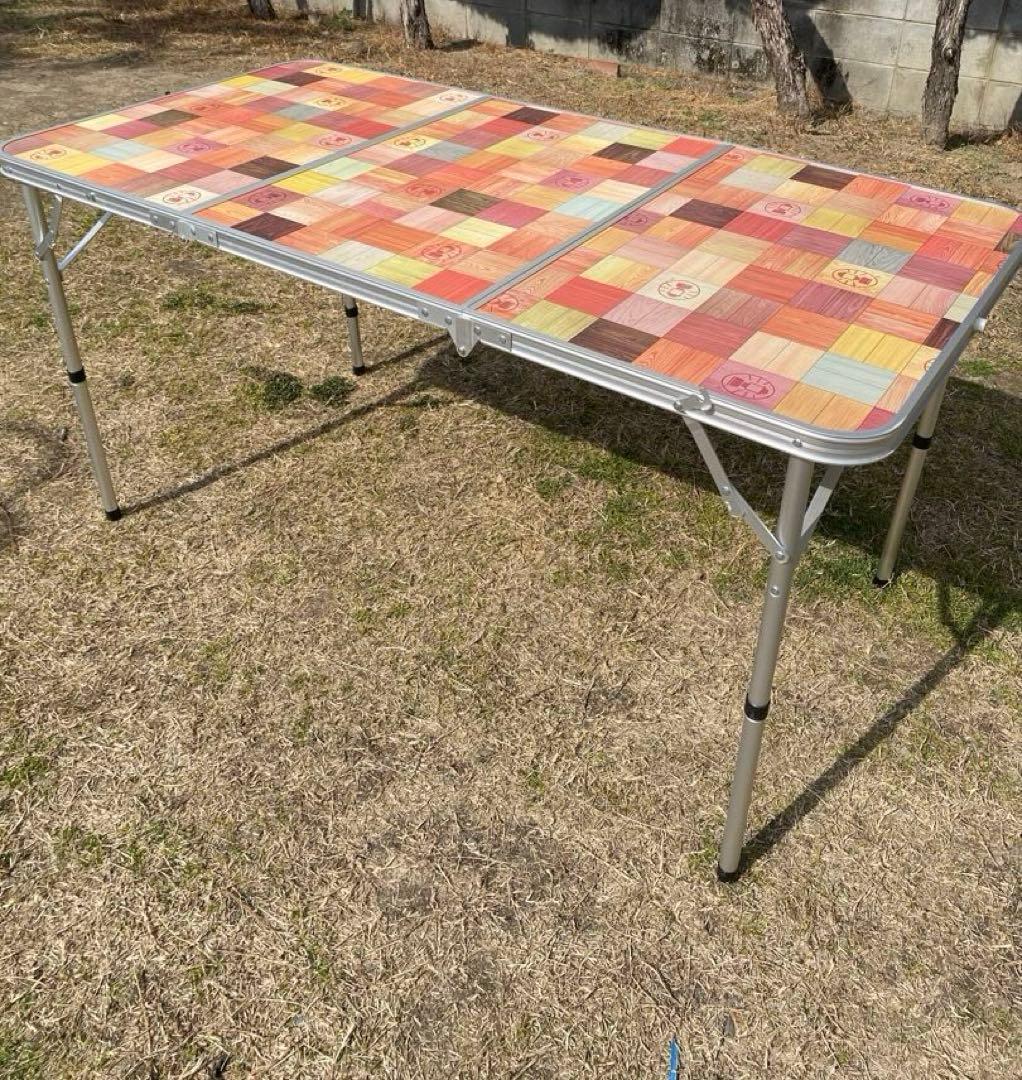 【mamechiyo】コールマン ナチュラルモザイクリビングテーブル