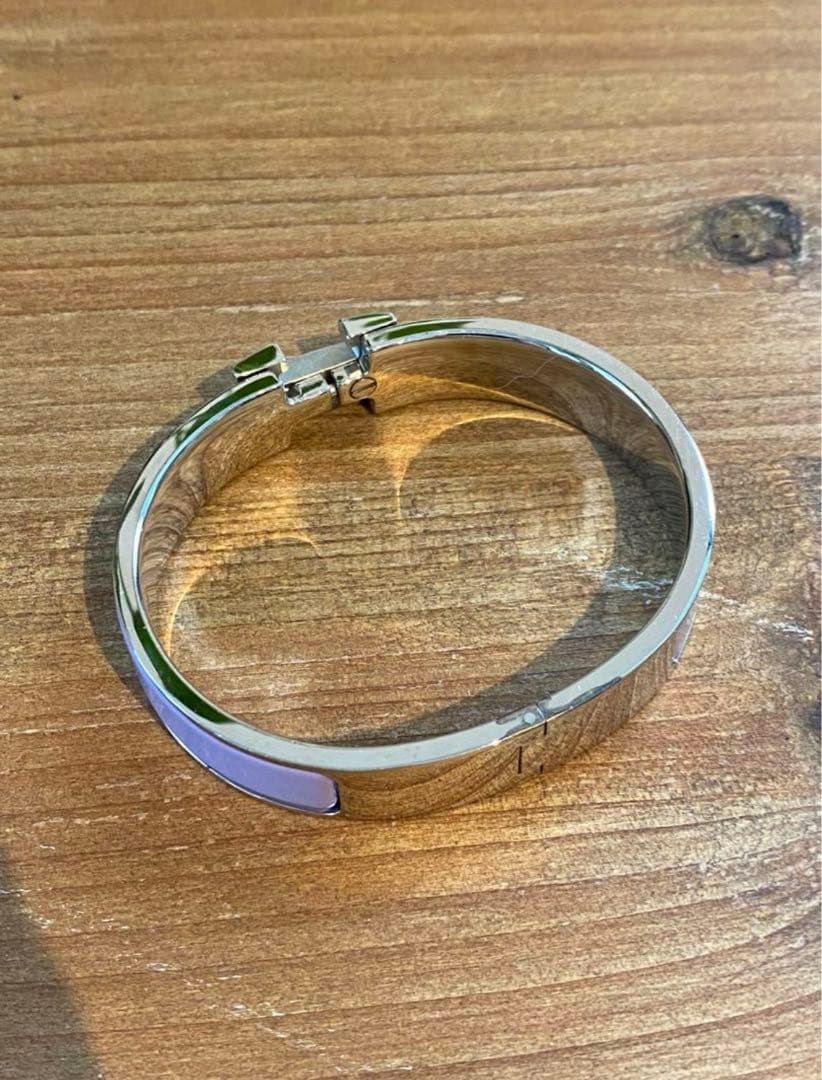 【HERMES エマイユ クリックH】バングル✨ラベンダー✨