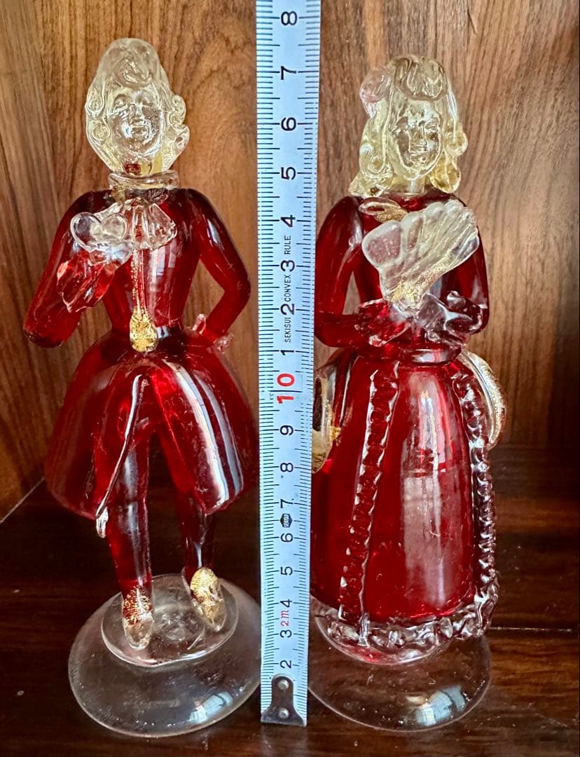 ベネチアングラス/男女フィギュリンセット