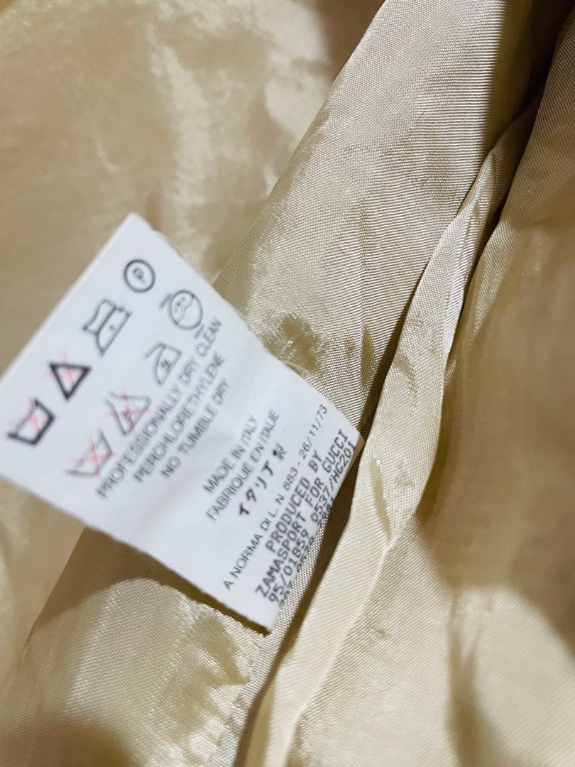 old グッチ GUCCI ジャケット テーラード 40(L) ベージュ