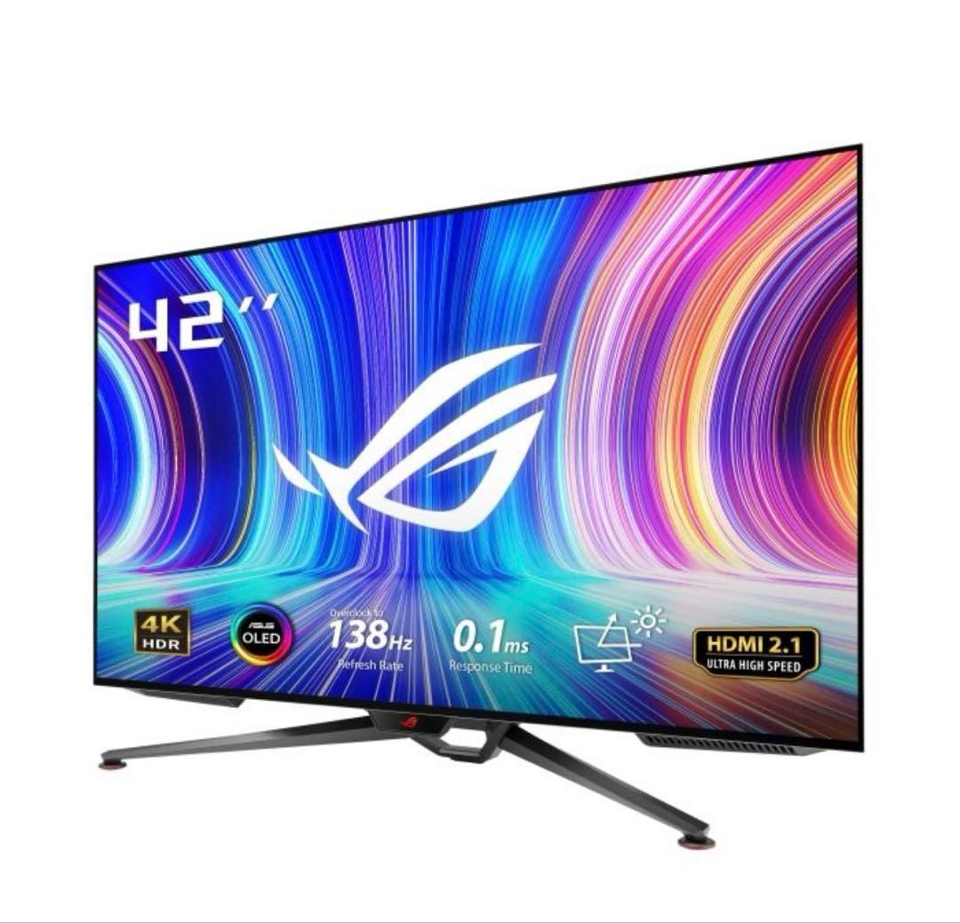 【超希少　使用少美品】ASUS OLED PG42UQ 4K有機EL/138Hz