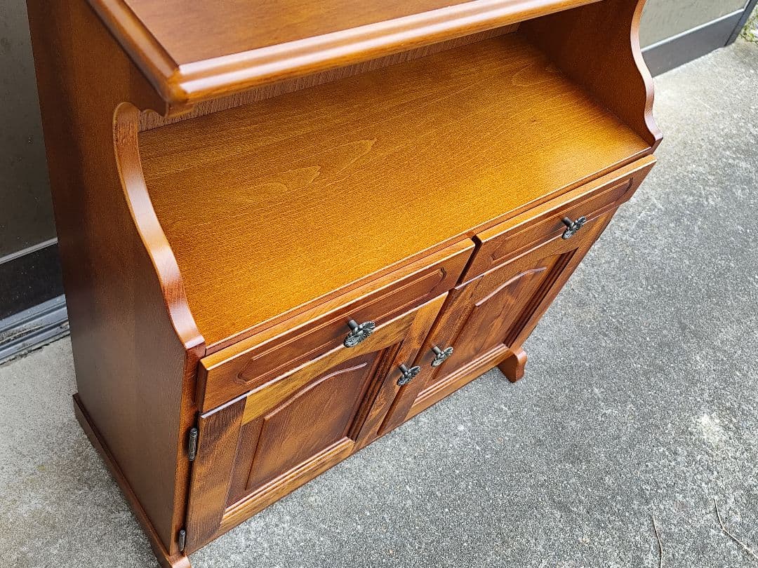 サ*ー様 karimoku カリモク コロニアル キャビネット 電話台 アンティ