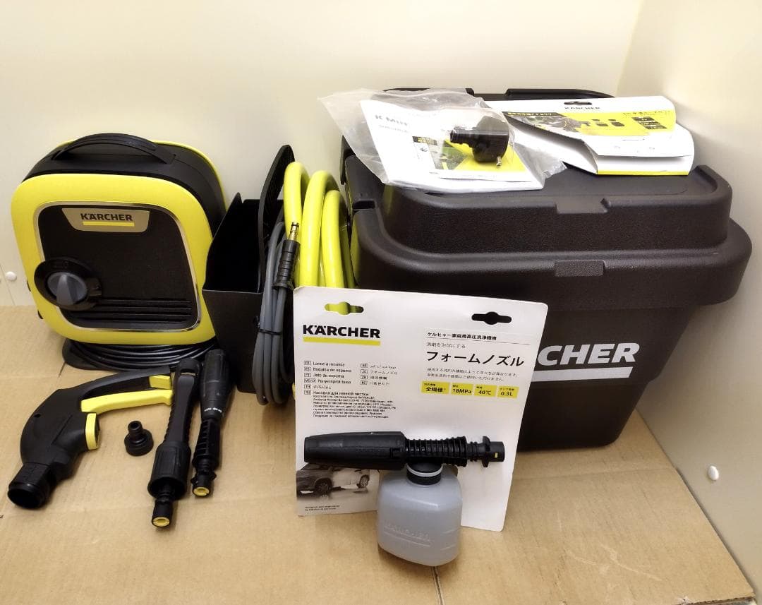 【美品】ケルヒャー 高圧洗浄機 K MINI オリジナルセット 付属品多数