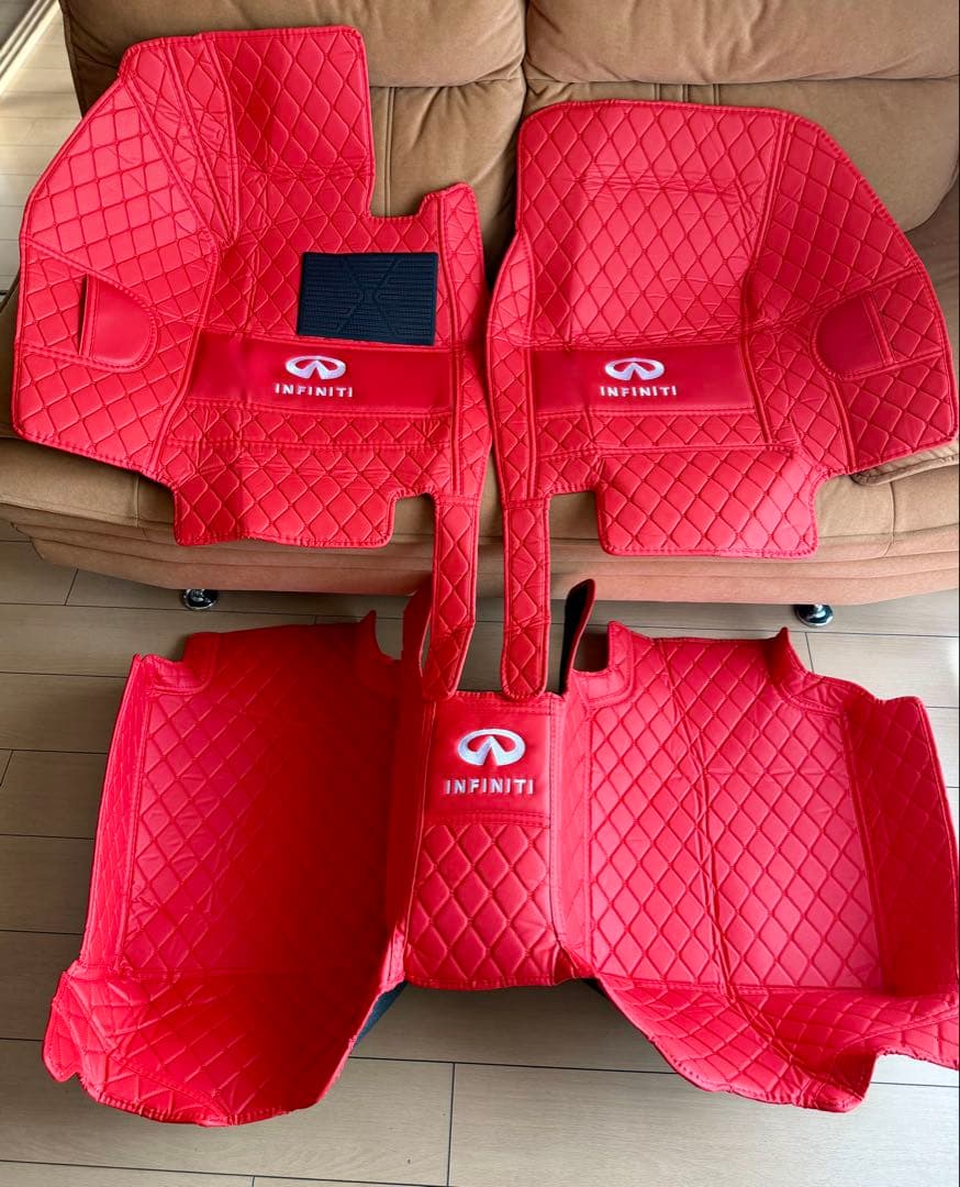 日産 シーマ HGY51 専用 3Dフロアマット インフィニティ ロゴ刺繍入り.