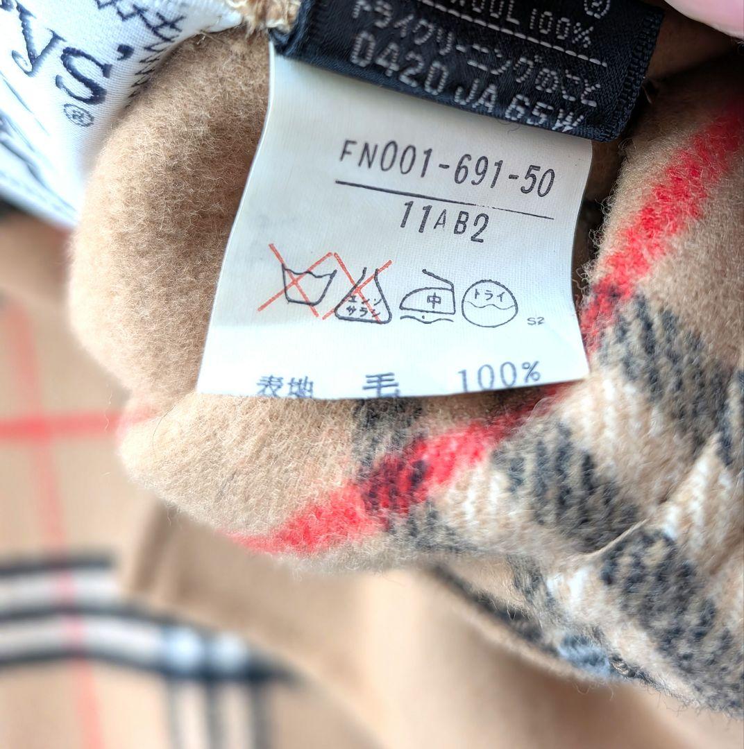 美品 バーバリー リバーシブルコート ノバチェック ダブルフェイス 三陽商会