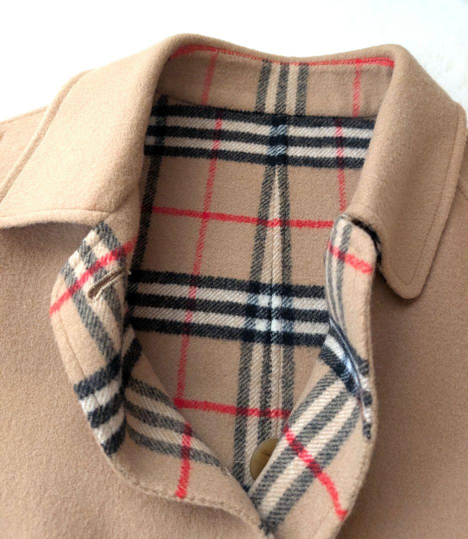 美品 バーバリー リバーシブルコート ノバチェック ダブルフェイス 三陽商会