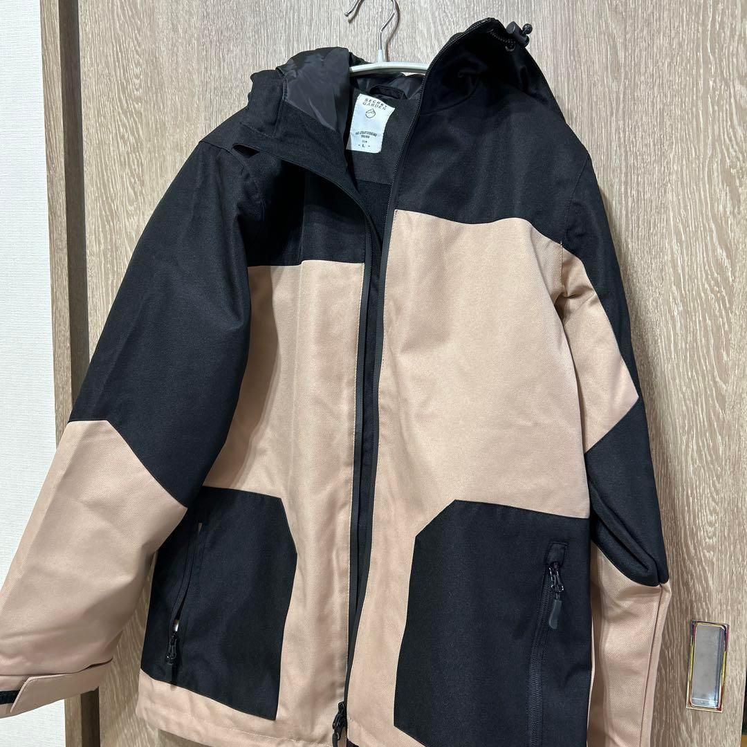 超美品⭐️スノーボードウェア レディース スキーウェア 上下セット　ベージュ　L