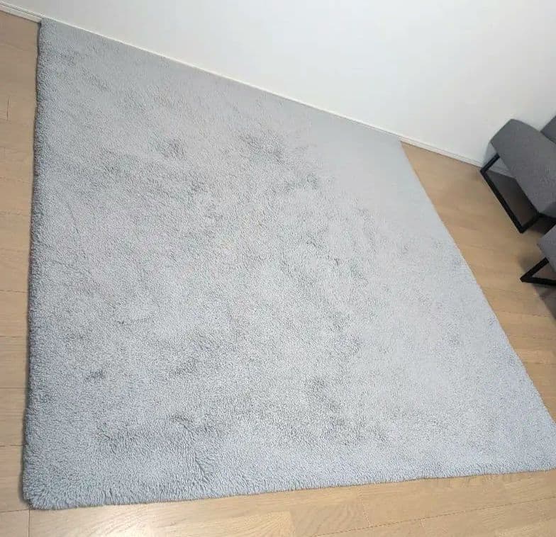 Francfranc　カステ 低反発 ラグ L　2000×2000 シルバー