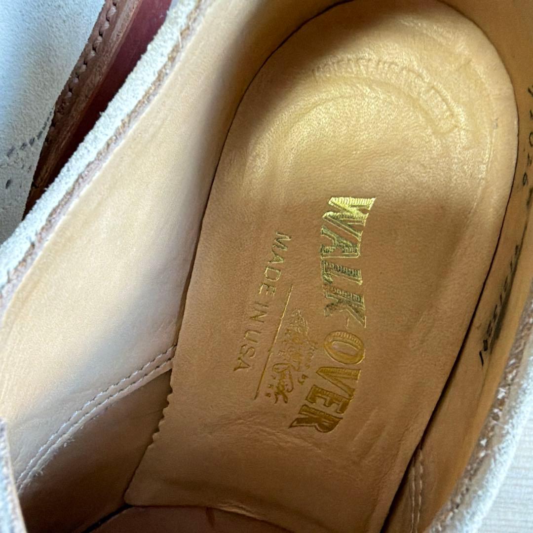 WALK OVER ホワイトバックス ダービーシューズ ウォークオーバー　サドル