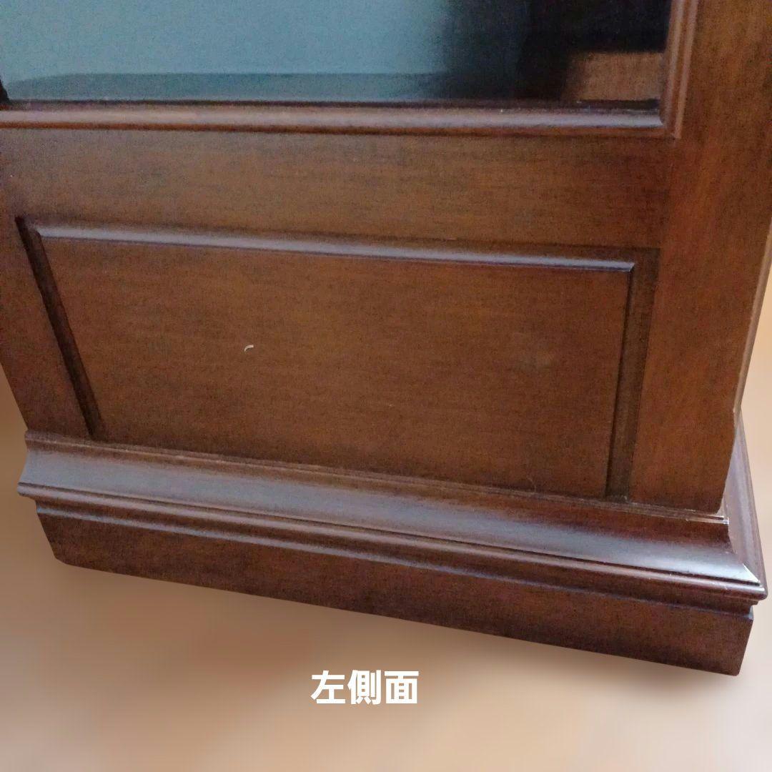 【マルニ】コーナーキャビネット　サイドキャビネット　飾り棚　地中海　左