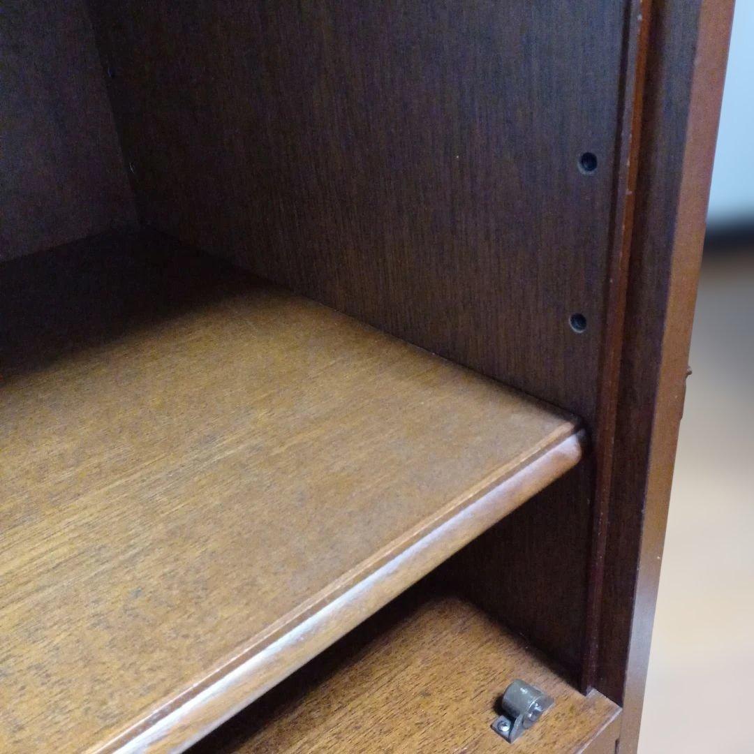 【マルニ】コーナーキャビネット　サイドキャビネット　飾り棚　地中海　左