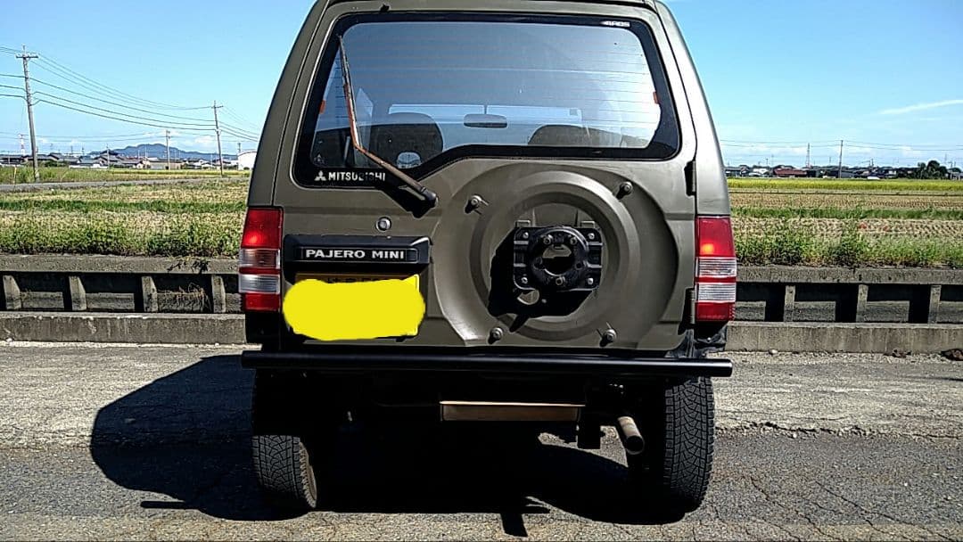 河　パジェロミニ　H56A リアバンパー　パイプバンパー