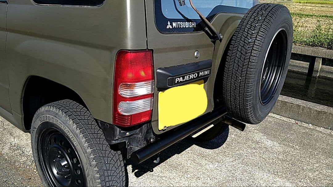 河　パジェロミニ　H56A リアバンパー　パイプバンパー